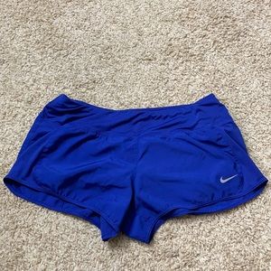 Navy Nike running shorts